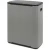 Image de Brabantia Poubelle de recyclage Bo Touch Bin 60 litres, Mineral Concrete Grey, Poubelle, Gris