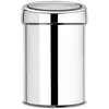 Image de Brabantia Poubelle tactile, Poubelle, Argent