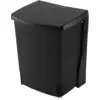Image de Brabantia Poubelle à encastrer 10 L Black, Poubelle, Noir