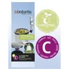 Image de Sac BRABANTIA poubelle 12L biodégradable rouleau de 10 sacs - Ref C compostable
