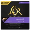 Image de Pack de 20 capsules L’Or Espresso Lungo Profondo Intensité 8