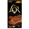 Image de Pack de 10 capsules café L’Or Espresso Flavours Caramel 4061088 52 g Noir et Beige