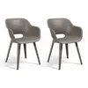 Image de Chaises D'Extérieur Akola - Keter - Lot De 2 - Résine - Cappuccino - Robuste Et Léger