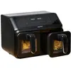Image de alpina Heissluftfritteuse 2x4L 1200W, Friteuse, Noir