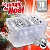 Image de Lot de 70 boules de Noël couleur argenté