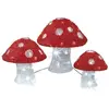 Image de Kaemingk, Décorations de sapin de Noël, Decoro Lumineo Set 3 champignons de Noël (3x)