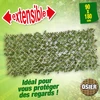 Image de Treillis extensible en osier avec feuillage PE Laurier palme, coloris vert