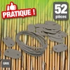 Image de Set de fixation pour mailles, écrans et canisses plastique - coloris beige
