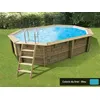 Image de Piscine bois Océa 5,50 x 3,55 x 1,20 m - Liner bleu - Ubbink