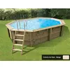 Image de Piscine bois Océa 5,50 x 3,55 x 1,20 m - Liner beige - Ubbink