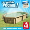 Image de Piscine hors sol Sunwater 300x490 - H120cm - Liner Beige 75/100ème