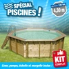 Image de Piscine hors sol Diamètre 4,30 M - Hauteur 1,20 M - Liner Gris
