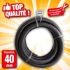 Image de Tuyau de raccord cannelé renforcé noir - Ø40 mm (1½") x 5 m