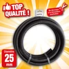 Image de Tuyau de raccord cannelé renforcé noir - Ø25 mm (1") x 5 m