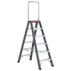 Image de Escabeau Falco Double Accès 6 Marches Noir Aluminium