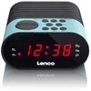 Image de Lenco CR-07 Blue - Radio-réveil FM avec minuterie de sommeil et fonction d’alarme double - Bleu