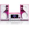 Image de Lenco MC-020 Princesse (Bluetooth, 2x 5 W), Chaîne stéréo, Rose, Violet, Blanc