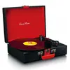 Image de Lenco TT-110BKRD - platine vinyle avec haut-parleurs et Bluetooth (noir-rouge), Lenco noir