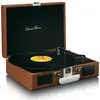 Image de Lenco TT-120BNWH - tourne-disque avec haut-parleurs, Bluetooth et batterie intégrée, Lenco marron
