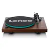 Image de Lenco LBT-225WA - Platine Hi-Fi, plateau en verre, bras en fibre de carbone, Lenco marron