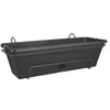 Image de ELHO Balconniere Green Basics Allin1 50 - Extérieur & Balcon - L 25,7 x W 47,3 x H 16,7 cm - Vivre noir