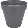 Image de ELHO Pot de fleurs rond Loft Urban - Ø 28.5 x H 26 cm - Gris anthracite gris
