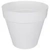 Image de Pot de fleurs rond Loft Urban avec roues Ø 50 x H.44 cm - Blanc