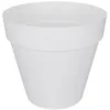 Image de ELHO Pot de fleurs rond LOFT URBAN - 48 L - Ø 50 x H.44 cm - Blanc - Plastique