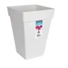 Image de Pot de fleurs carré haut 30 - Blanc - Loft Urban - 100% recyclé