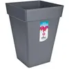 Image de ELHO Bac à fleurs Loft Urban Carré Haut - Ø 29 x H 41 cm - Extérieur - 100% recyclé - Noir stormcloud