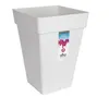Image de Elho pot de fleur carre haut loft urban - 37 x 37 x h 51 cm - blanc