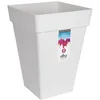 Image de ELHO Bac a fleurs Loft Urban Carré Haut - Ø 37 x H 51 cm - Extérieur - 100% recyclé - Blanc