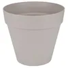 Image de ELHO Pot de fleurs rond Loft Urban - Ø 19.3 x 17.5 cm - Gris chaud