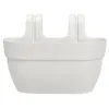 Image de Balconnière en plastique Elho Vibia Campana Easy Hanger Medium blanc soie - 36 x 24 x 26,5 cm