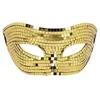 Image de masque loup facettes disco or adulte - boland 00197