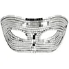 Image de masque loup facettes disco argent adulte - boland 00198