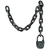 Image de Accessoire de déguisement - collier chaîne avec cadenas prisonnier 123cm gris - boland 00634