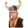 Image de Chapeau Gaulois Mousse Avec Tresses - Multicolores - Taille Unique