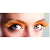 Image de Faux cils longs orange adulte taille unique