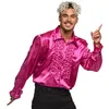 Image de chemise disco rose vif homme - boland 02139