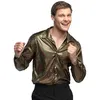 Image de Chemise Disco Shiny - Doré - M Boland
