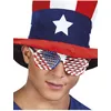 Image de Lunettes Blanches Drapeau Usa - Rouge / bleu