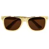 Image de paire de lunettes or verres teintées adulte - boland 02668