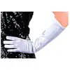 Image de Gants satine elastique blanc