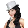 Image de Chapeau haut de forme argenté adulte taille unique