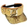 Image de casquette visière sequins or adulte - boland 04522