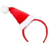 Image de serre-tête bonnet rouge pompon mère noël adulte - boland 13426