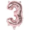 Image de Boland ballon numéro 3 or rose 86 cm