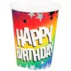 Image de Boland, Vaisselle de pique-nique, 10 gobelets en papier Happy Birthday 210ml (10x)