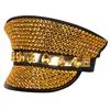 Image de casquette noire pierres oranges pour adulte - boland 33023
